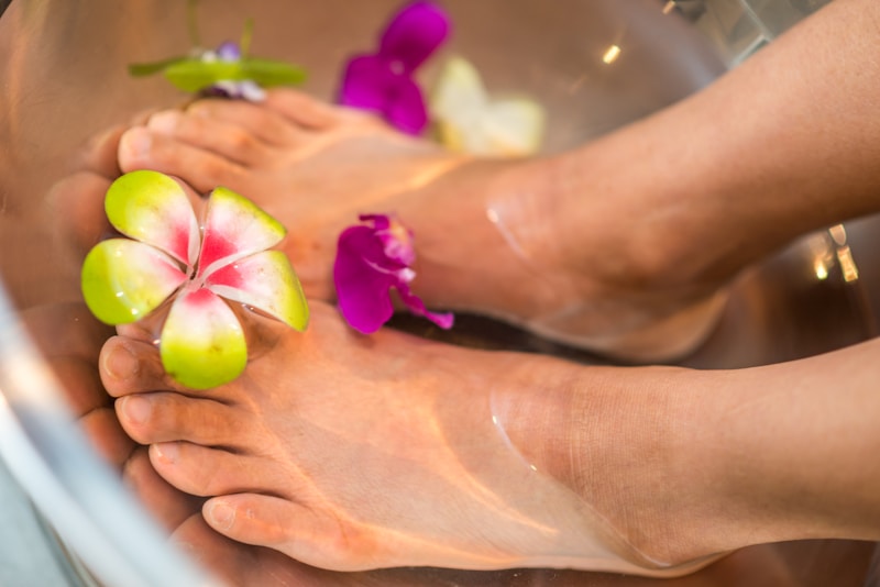 Bain relaxant aux fleurs — rituel bien-être